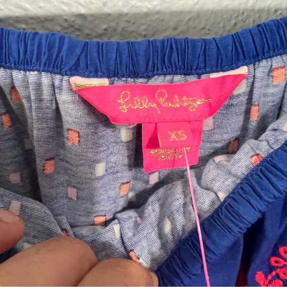 NWT Lilly Pulitzer Kalama off the shoulder dress xs - Picture 7 of 8